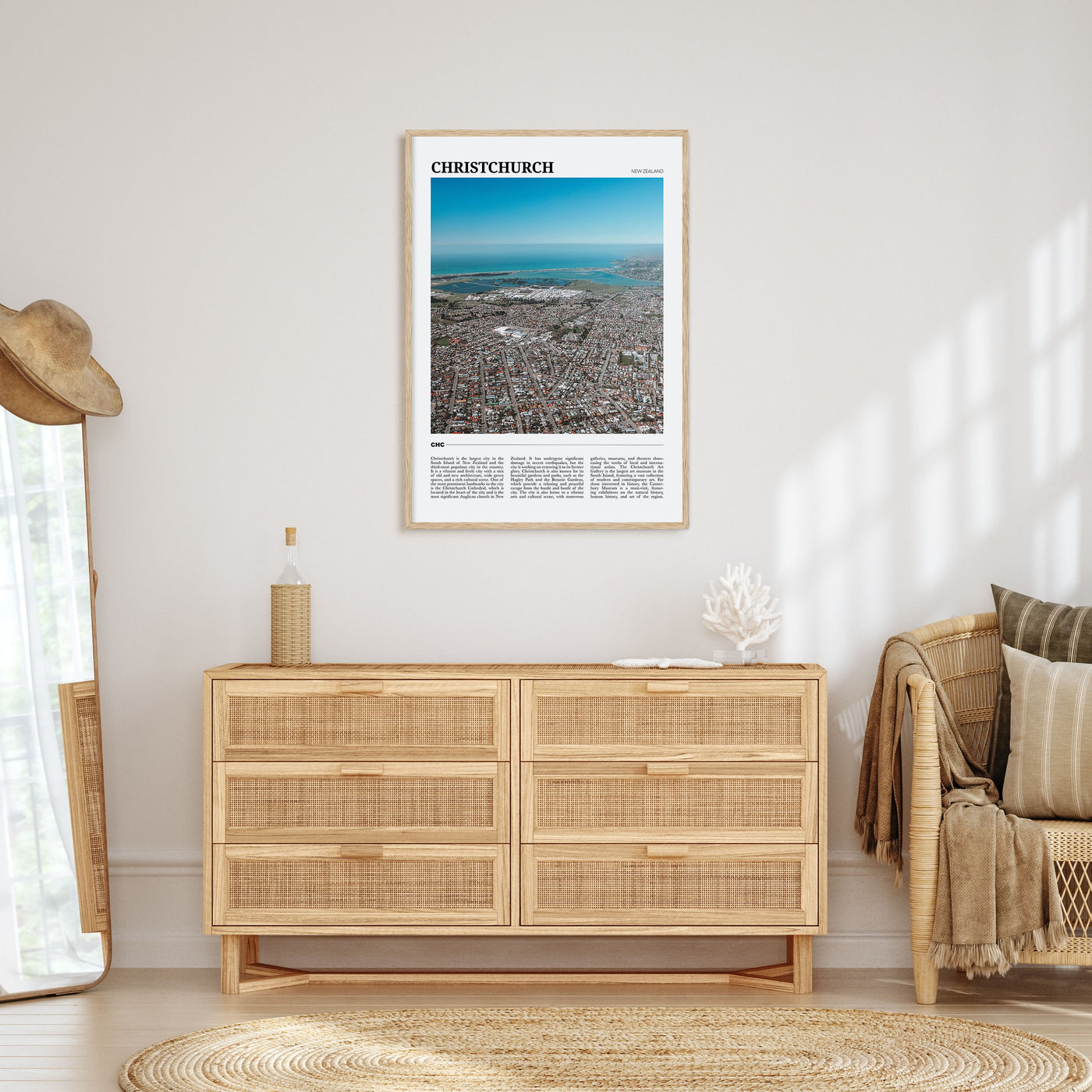 Christchurch Travel Color Poster