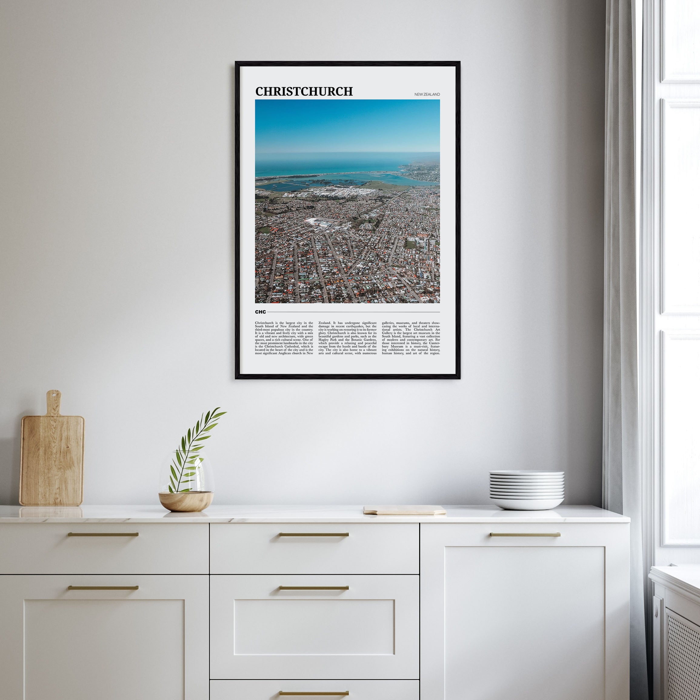 Christchurch Travel Color Poster