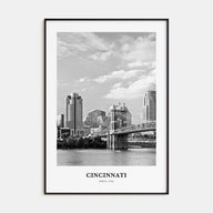 Cincinnati Portrait B&W No 2 Poster