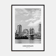 Cincinnati Portrait B&W No 2 Poster