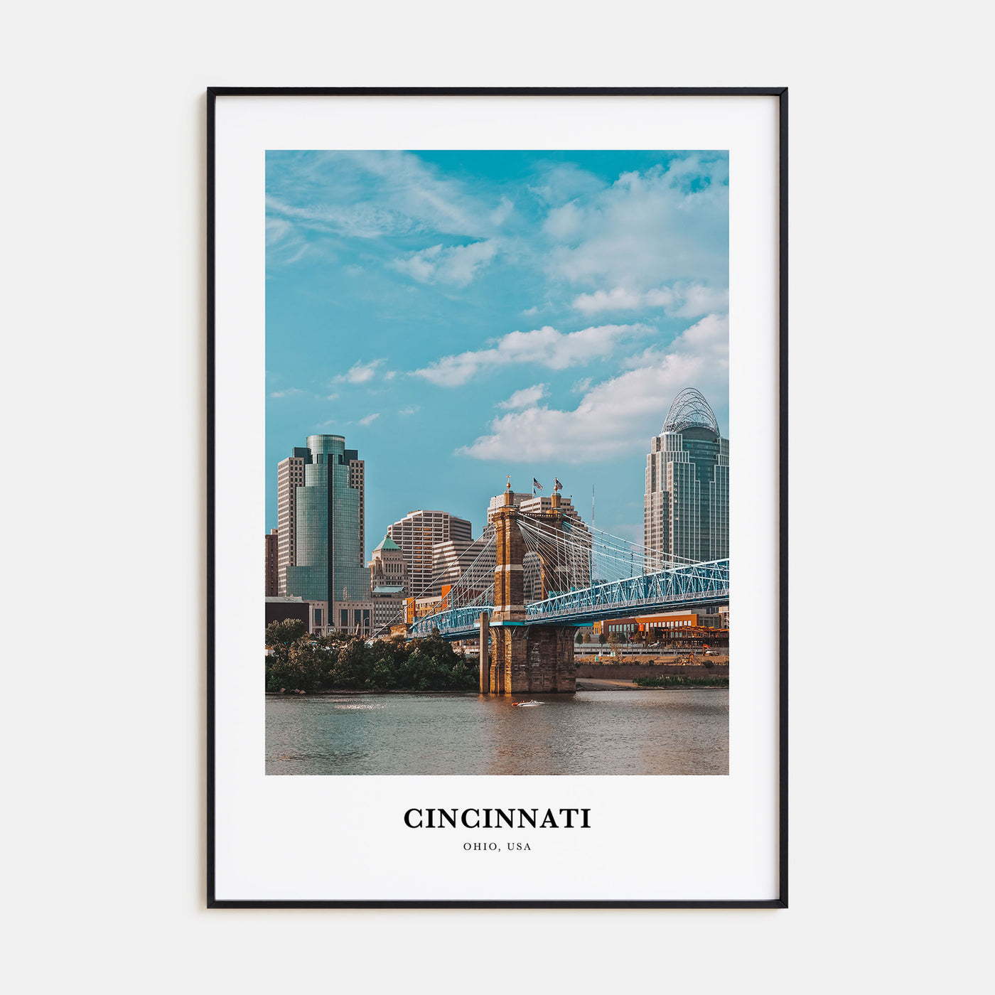 Cincinnati Portrait Color No 2 Poster