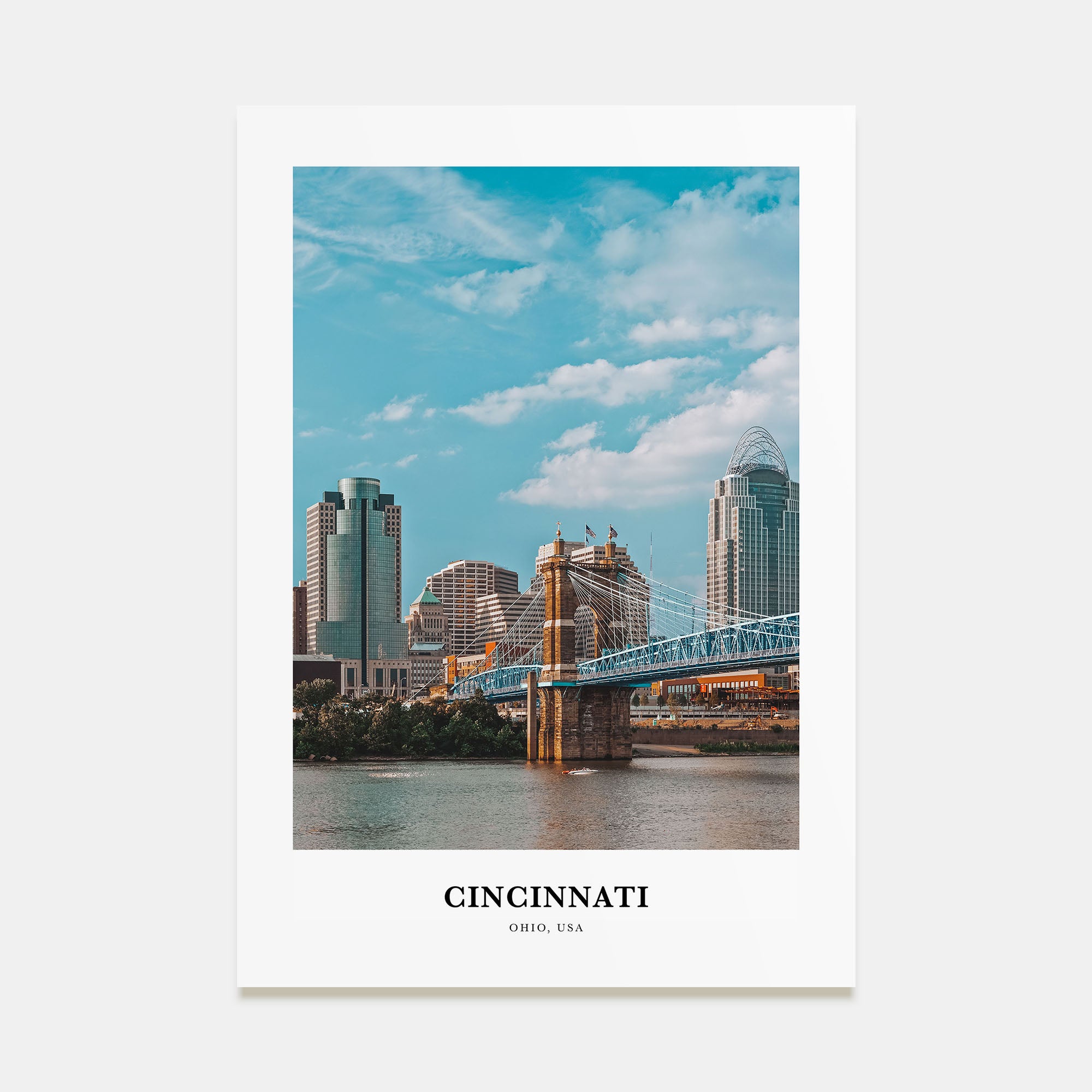 Cincinnati Portrait Color No 2 Poster