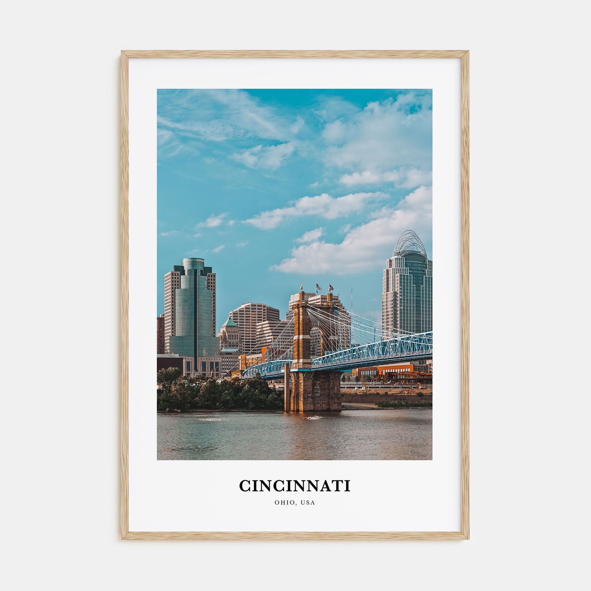 Cincinnati Portrait Color No 2 Poster