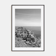 Cinque Terre Photo B&W No 2 Poster