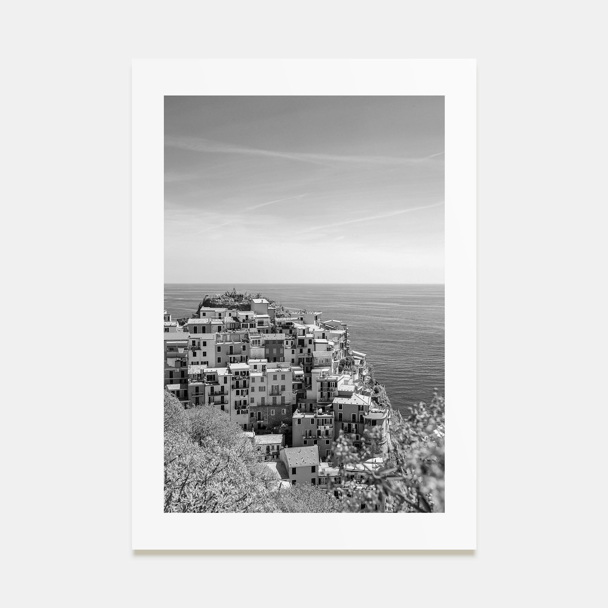 Cinque Terre Photo B&W No 2 Poster
