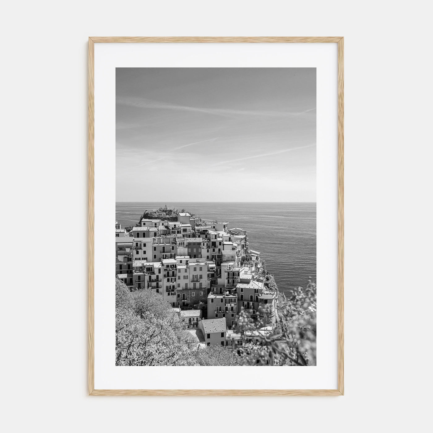 Cinque Terre Photo B&W No 2 Poster