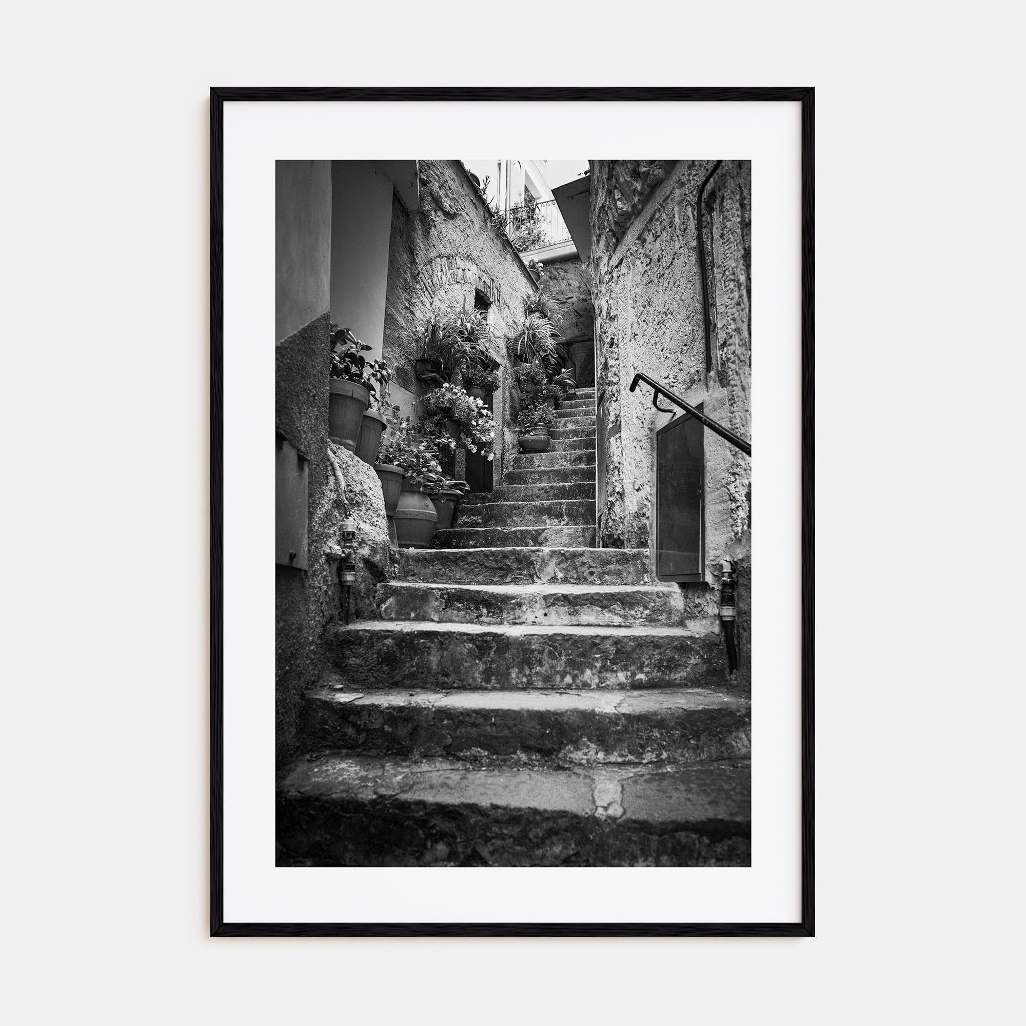 Cinque Terre Photo B&W No 3 Poster