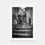 Cinque Terre Photo B&W No 3 Poster