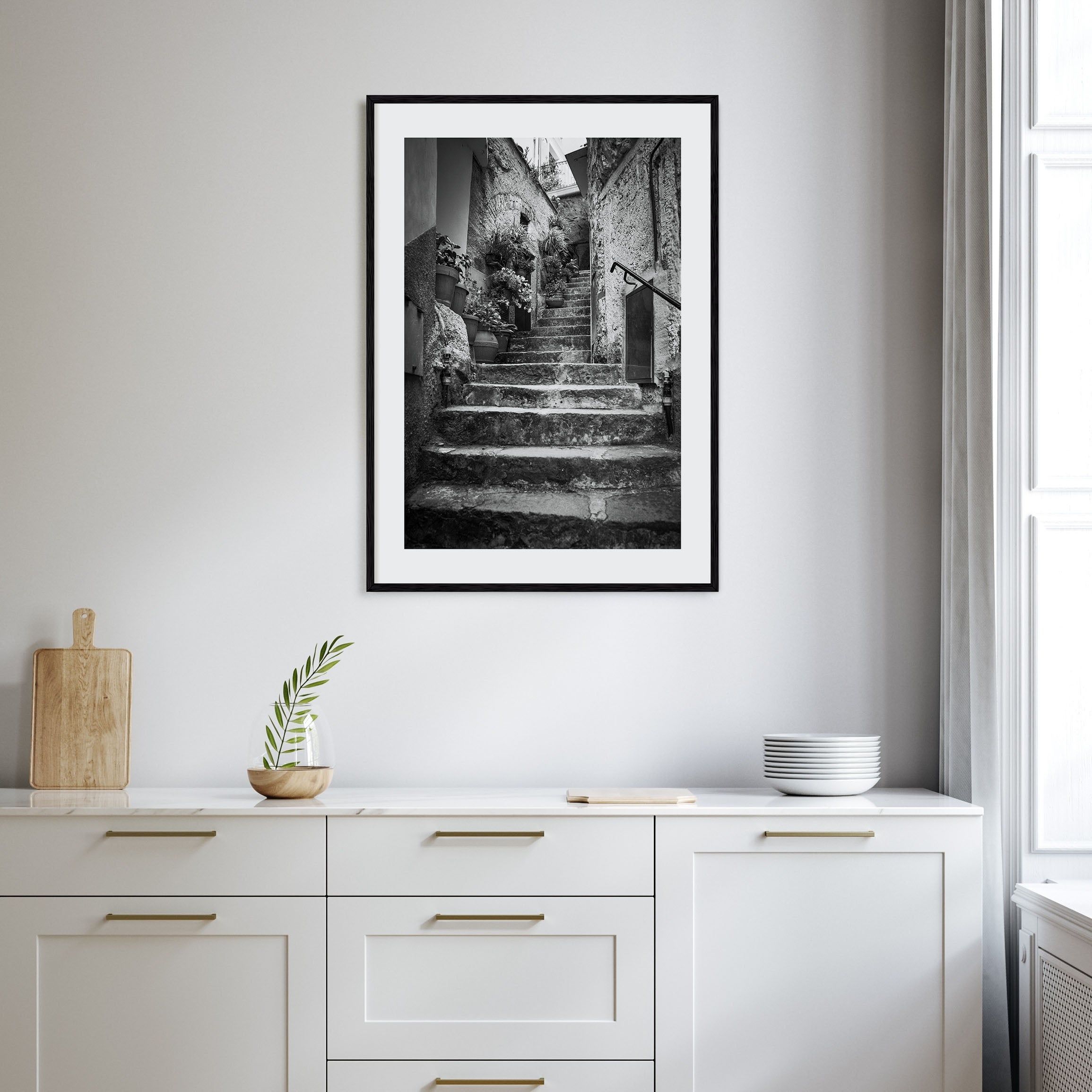 Cinque Terre Photo B&W No 3 Poster