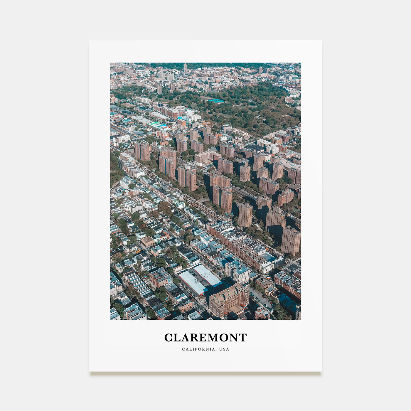 Claremont Portrait Color Poster
