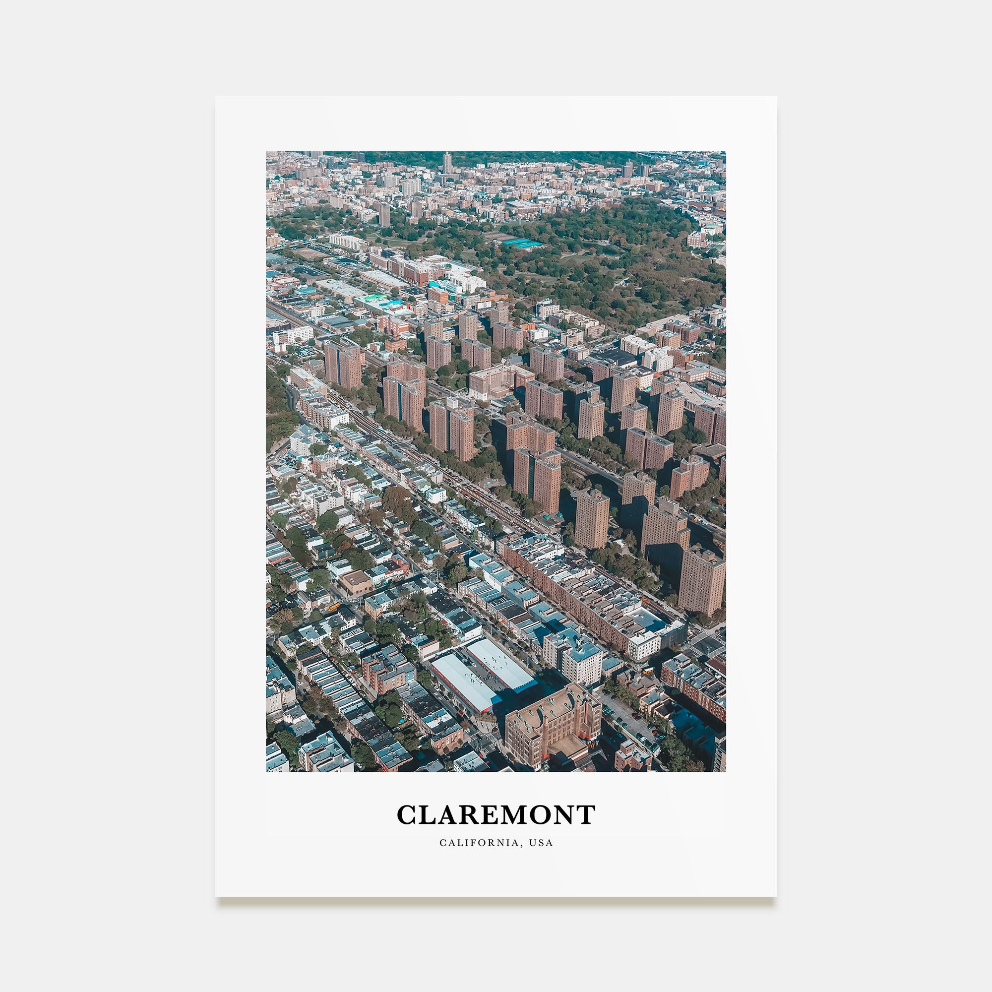 Claremont Portrait Color Poster