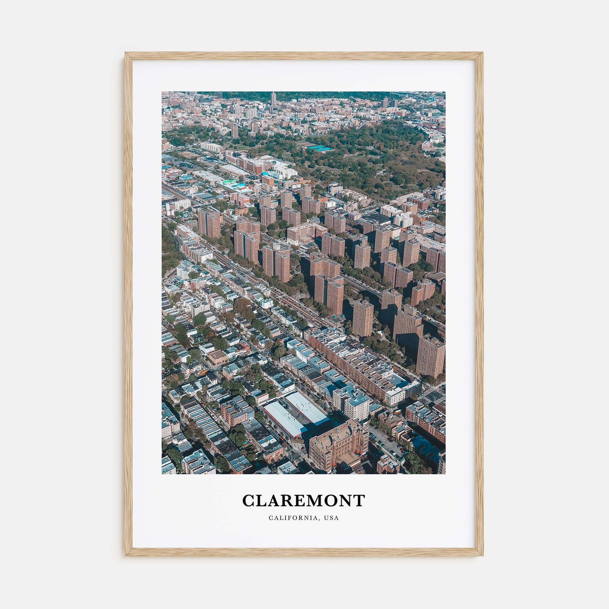 Claremont Portrait Color Poster