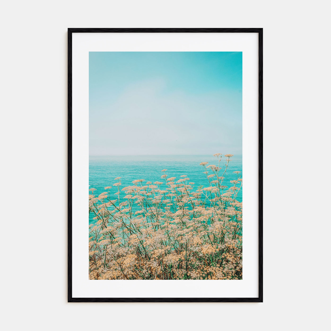 Clear Sky Yellow Flowers Photo Color Poster