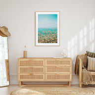 Clear Sky Yellow Flowers Photo Color Poster