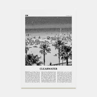 Clearwater Travel B&W Poster