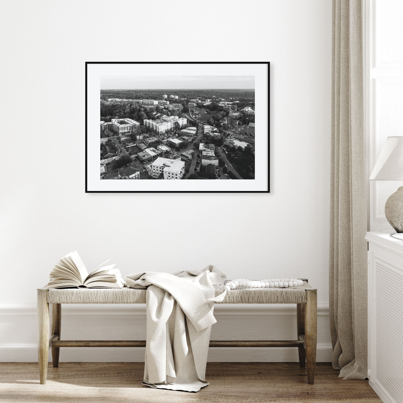 Clemson Landscape B&W Poster