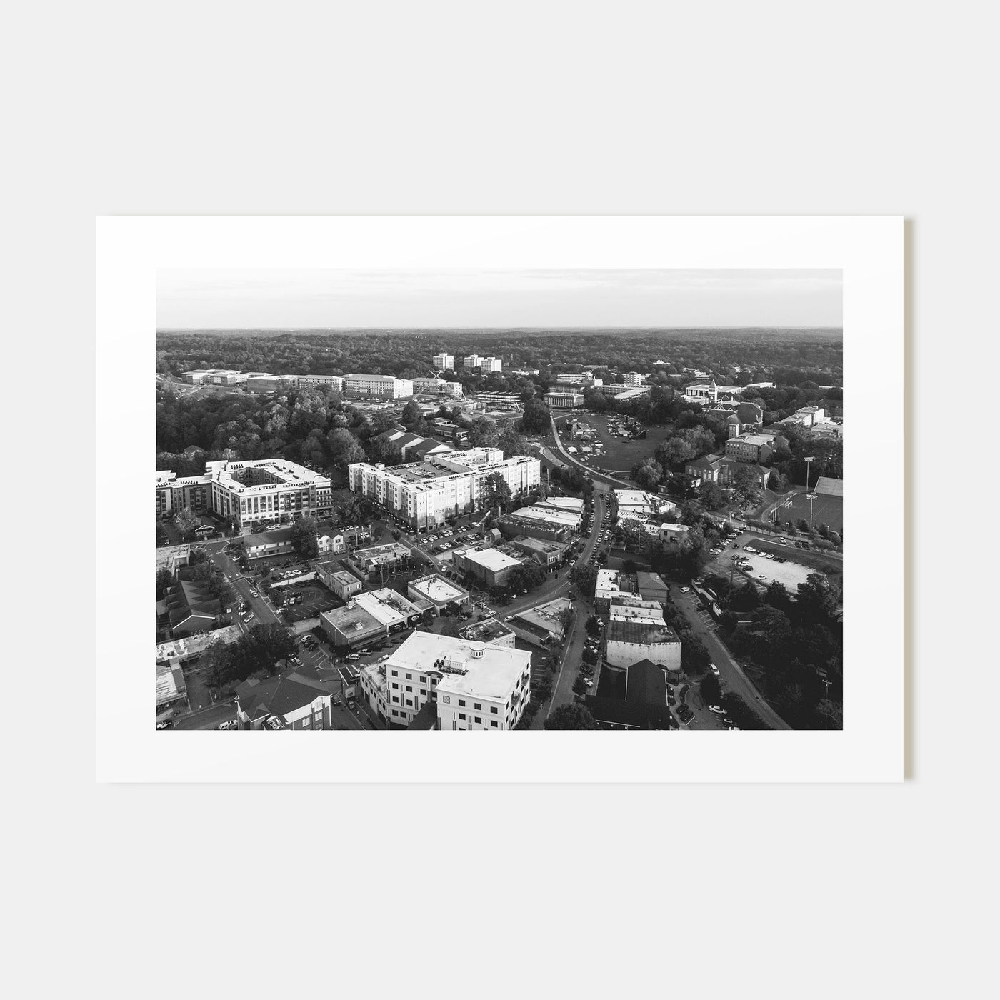 Clemson Landscape B&W Poster