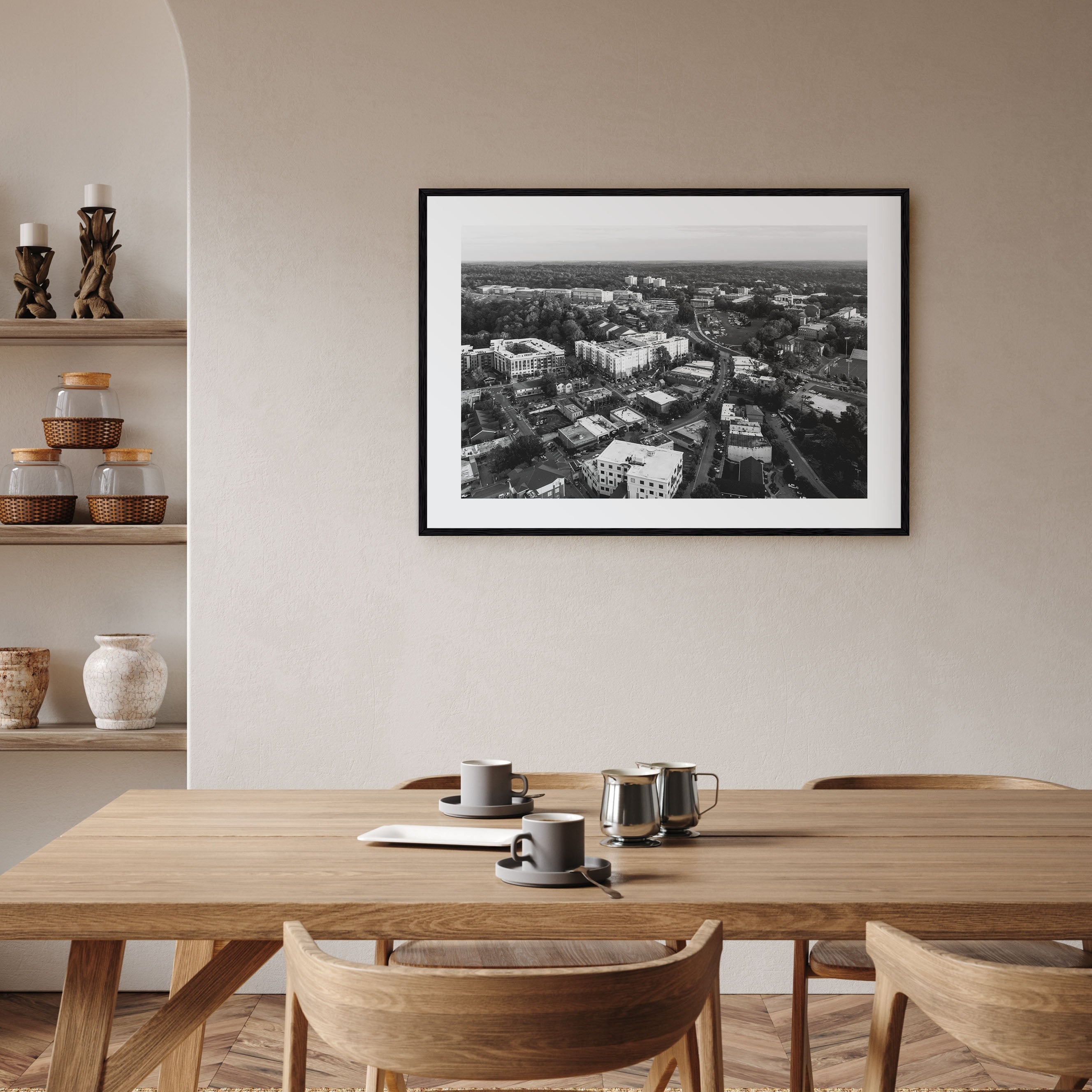 Clemson Landscape B&W Poster