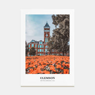 Clemson Portrait Color Poster