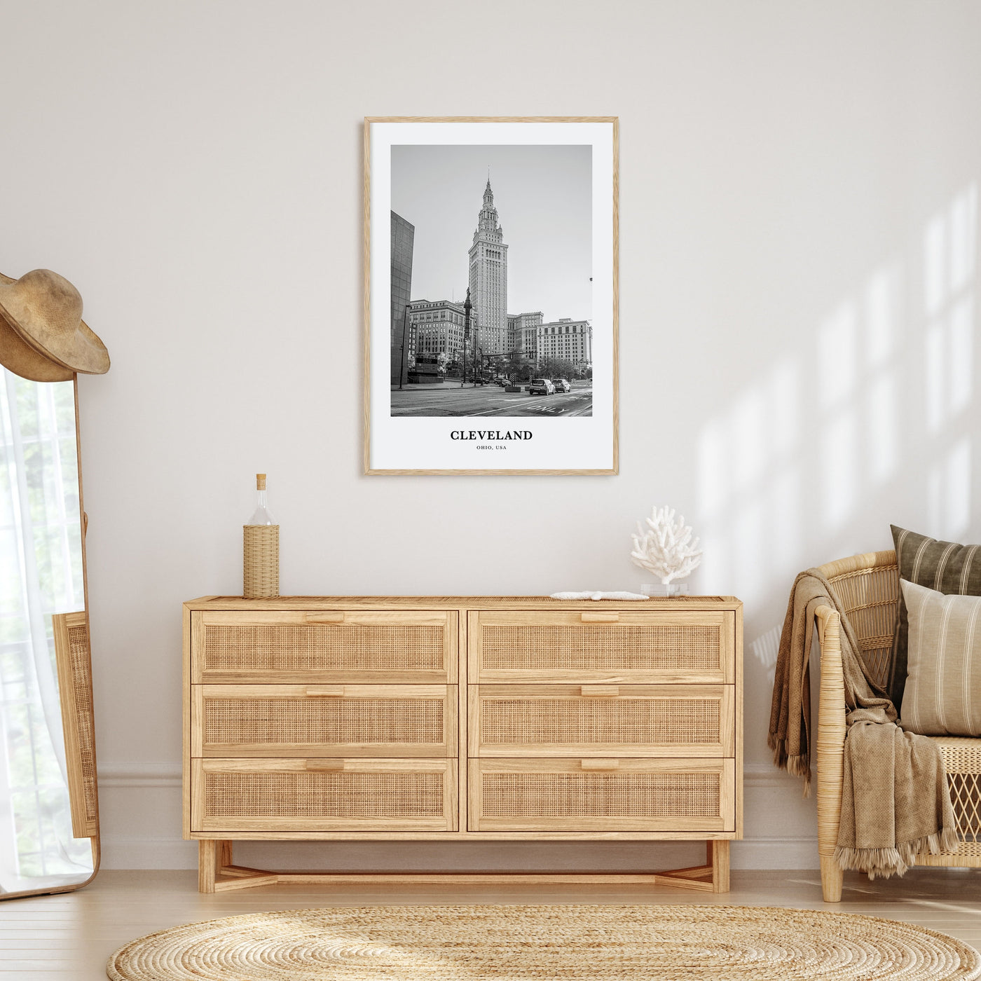 Cleveland Portrait B&W No 2 Poster