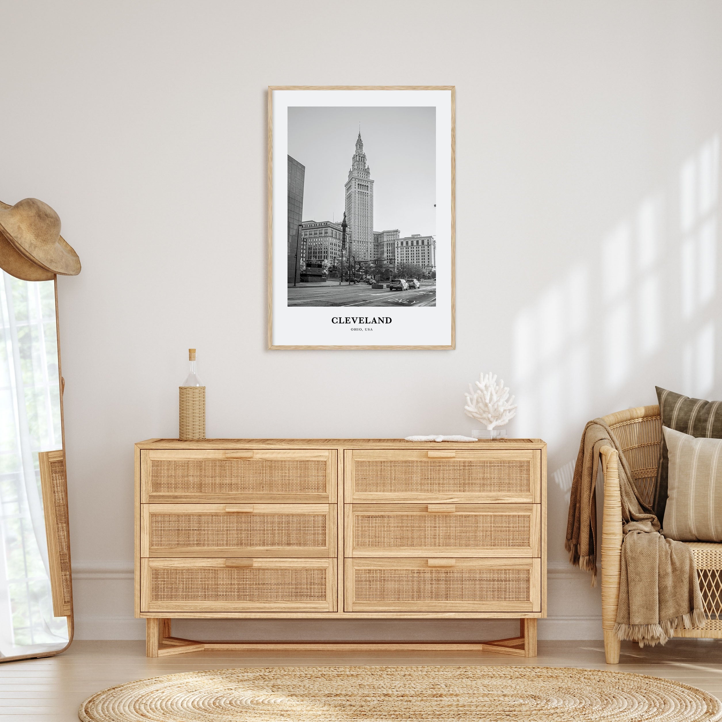 Cleveland Portrait B&W No 2 Poster