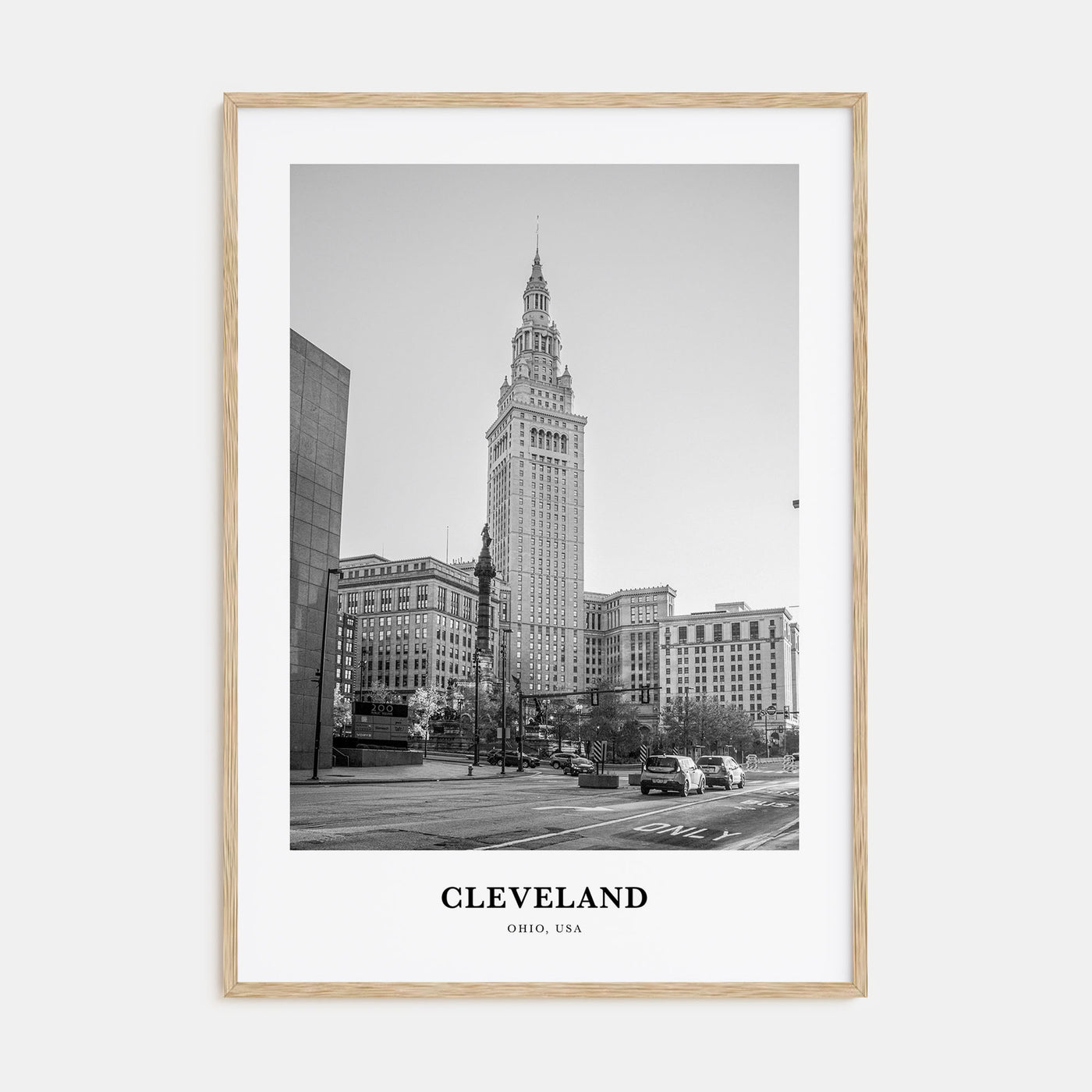 Cleveland Portrait B&W No 2 Poster