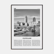 Cleveland Travel B&W No 2 Poster