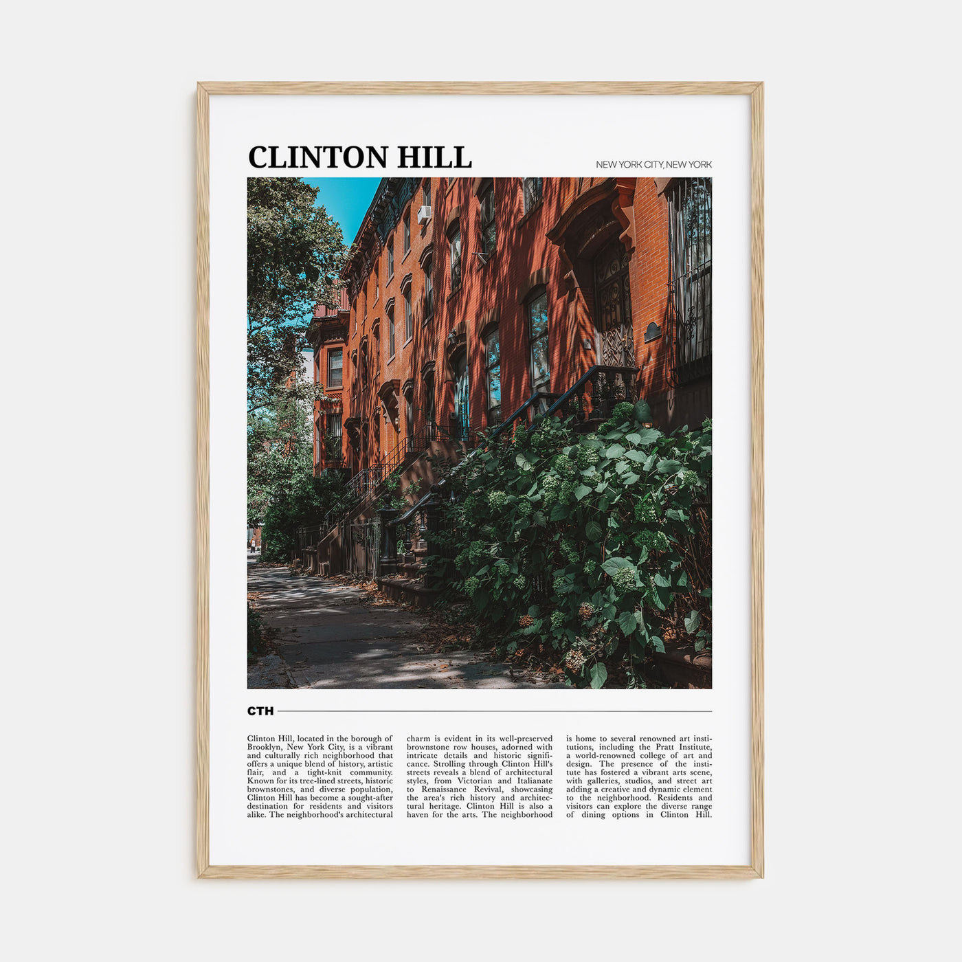 Clinton Hill Travel Color Poster