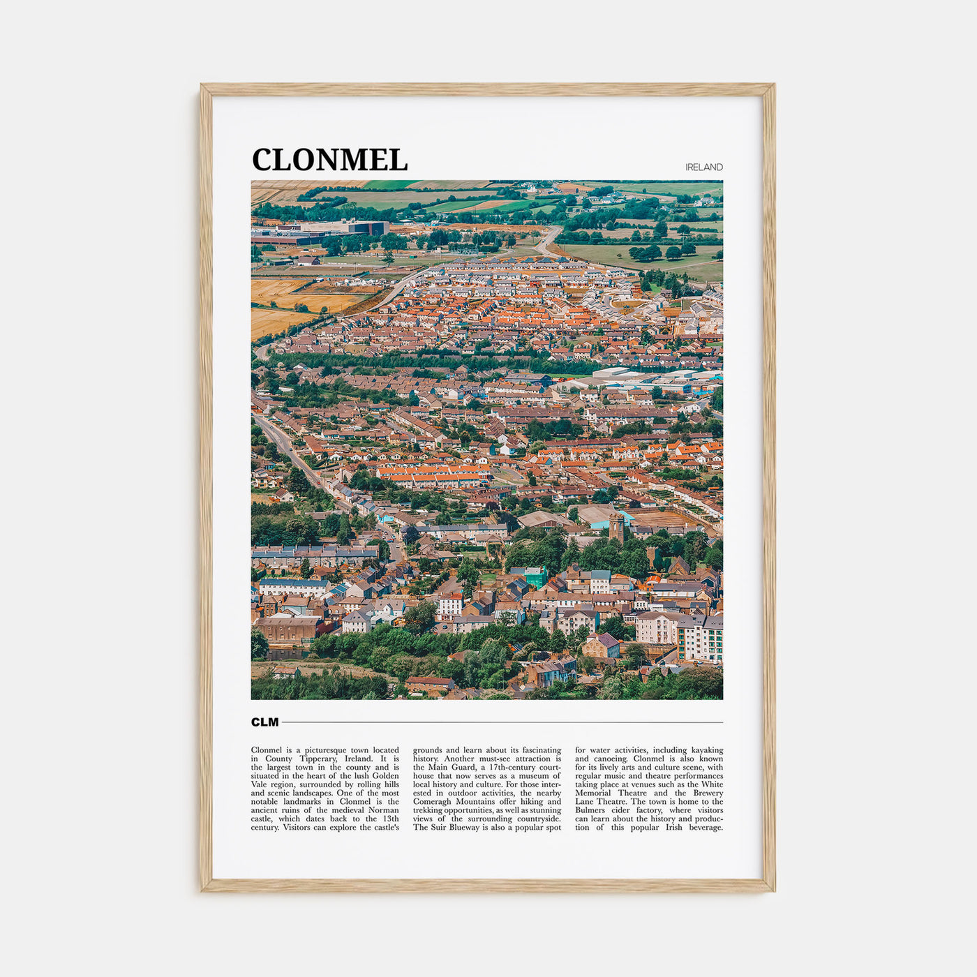 Clonmel Travel Color Poster