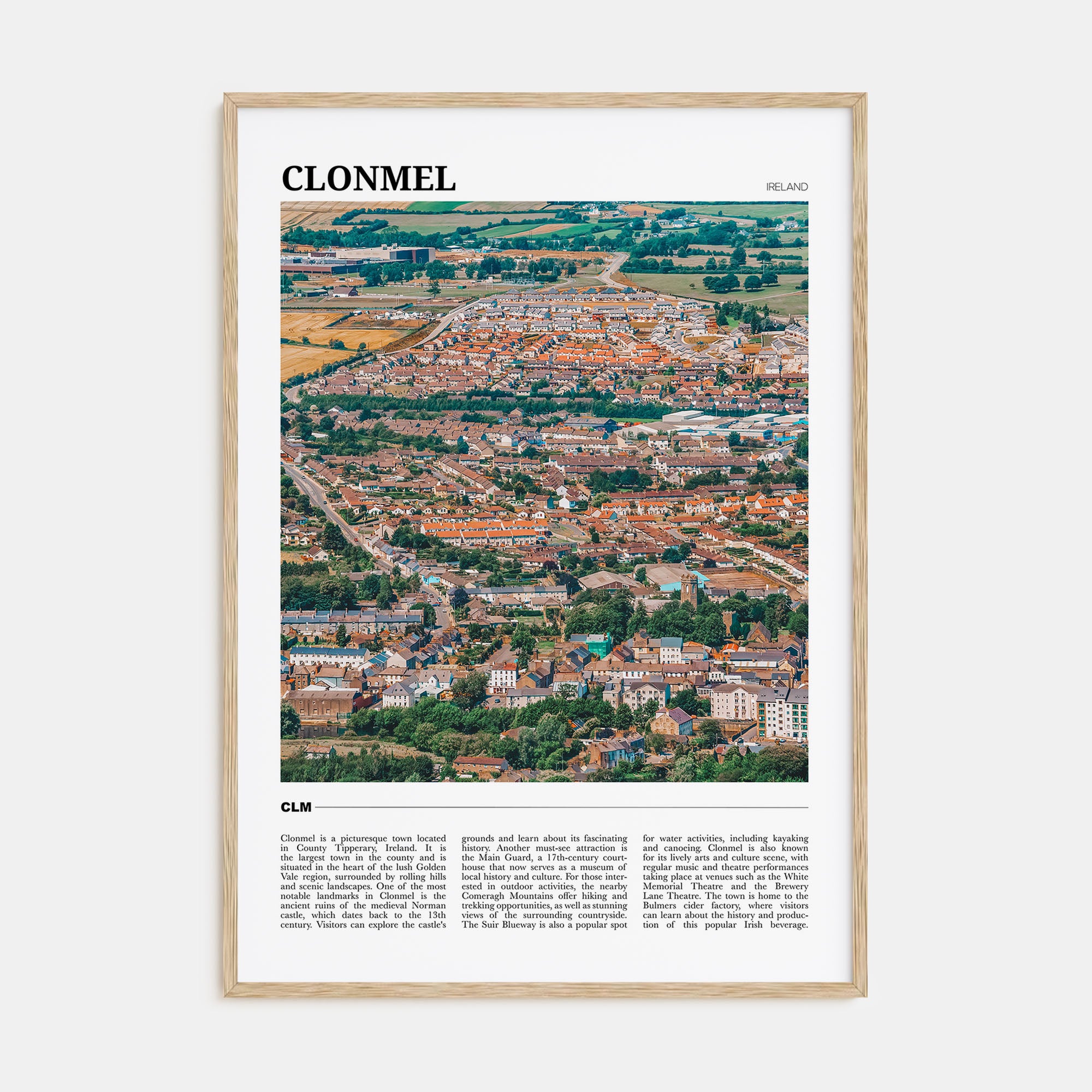 Clonmel Travel Color Poster