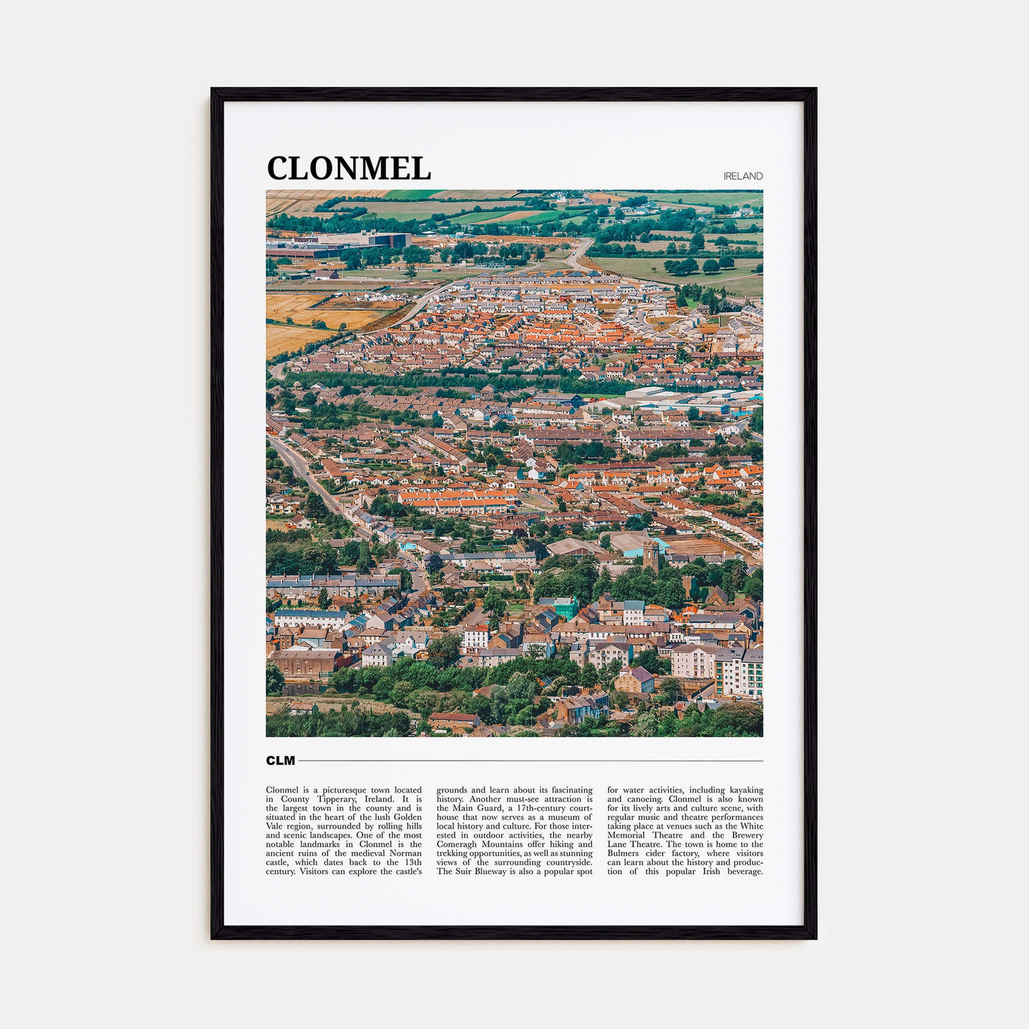 Clonmel Travel Color Poster