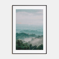 Cloudy Forest Photo Color Poster