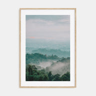 Cloudy Forest Photo Color Poster