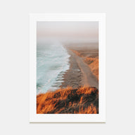 Coastline Waves Photo Color No 1 Poster