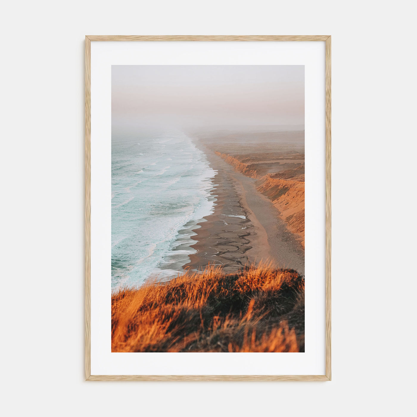 Coastline Waves Photo Color No 1 Poster
