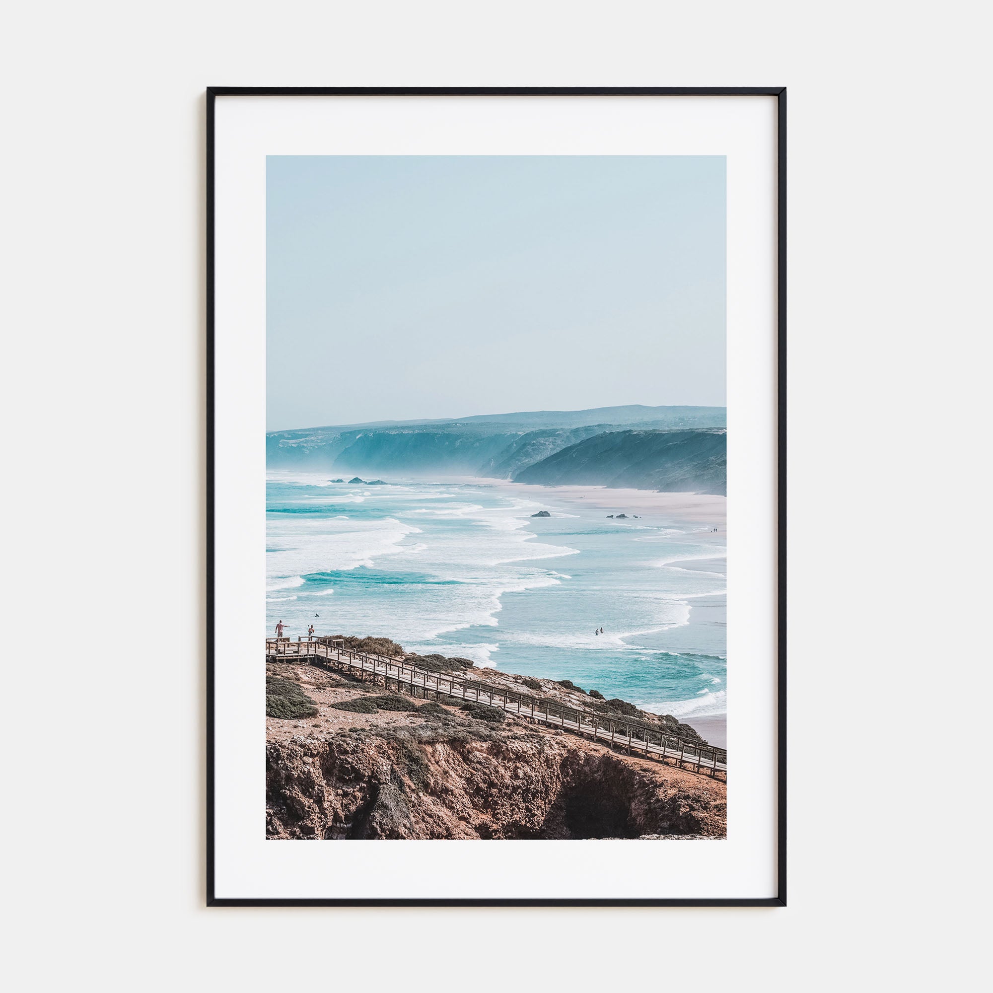 Coastline Waves Photo Color No 2 Poster