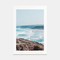 Coastline Waves Photo Color No 2 Poster