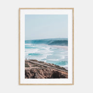 Coastline Waves Photo Color No 2 Poster