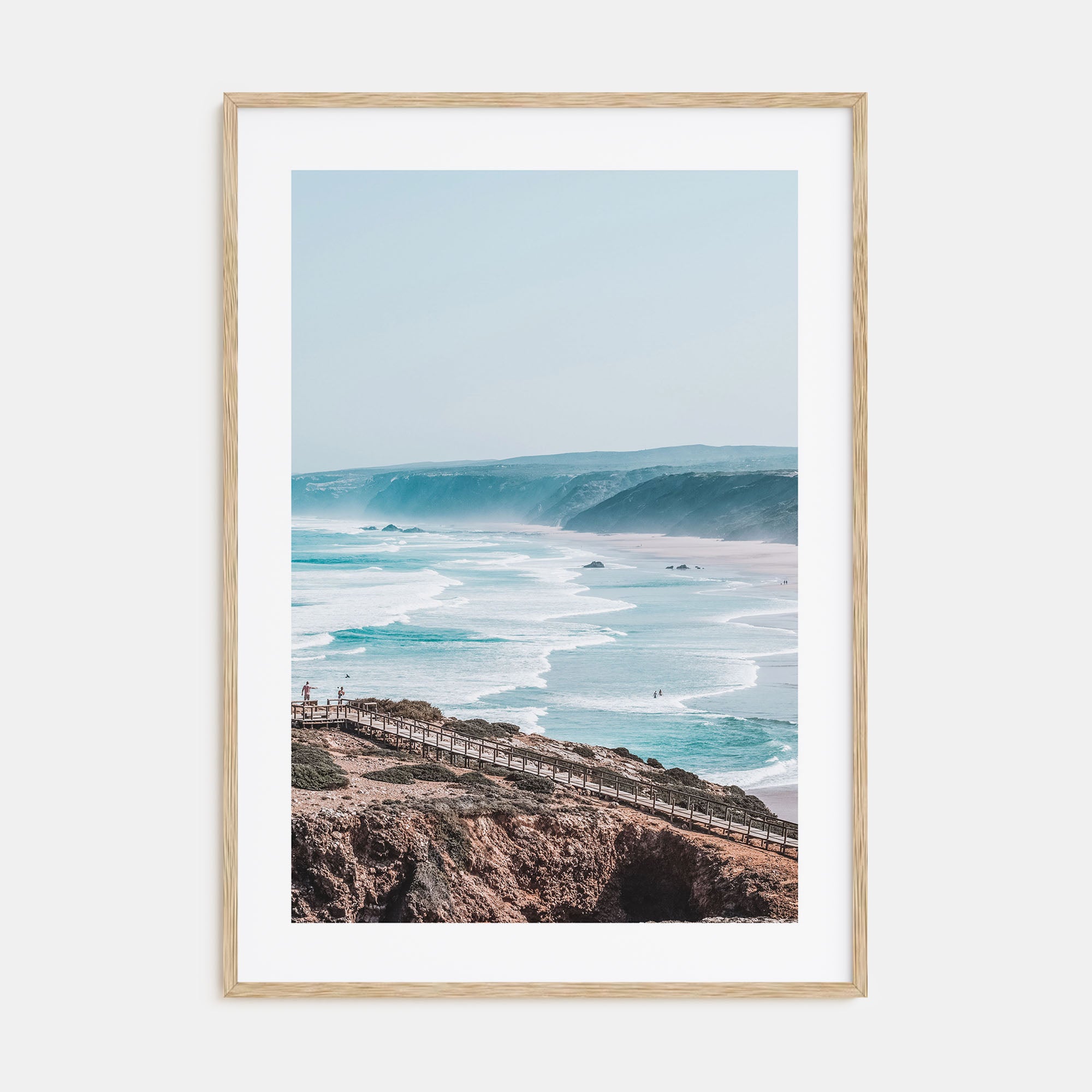 Coastline Waves Photo Color No 2 Poster