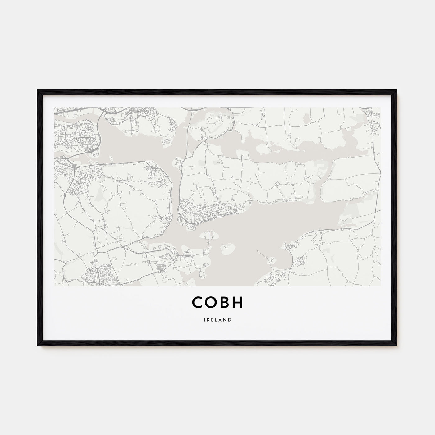 Cobh Map Landscape Poster