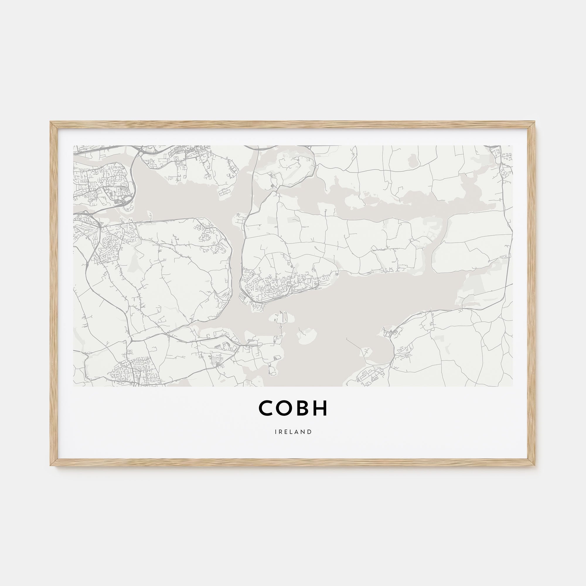 Cobh Map Landscape Poster