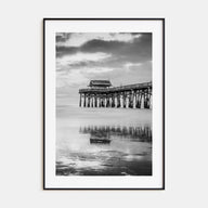 Cocoa Beach Photo B&W Poster