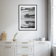 Cocoa Beach Photo B&W Poster
