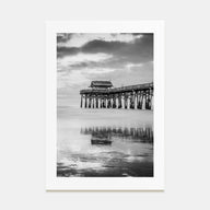 Cocoa Beach Photo B&W Poster