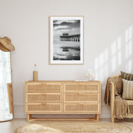 Cocoa Beach Photo B&W Poster