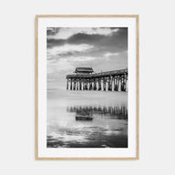 Cocoa Beach Photo B&W Poster