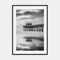 Cocoa Beach Photo B&W Poster