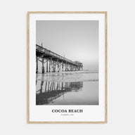 Cocoa Beach Portrait B&W Poster
