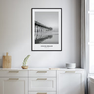 Cocoa Beach Portrait B&W Poster