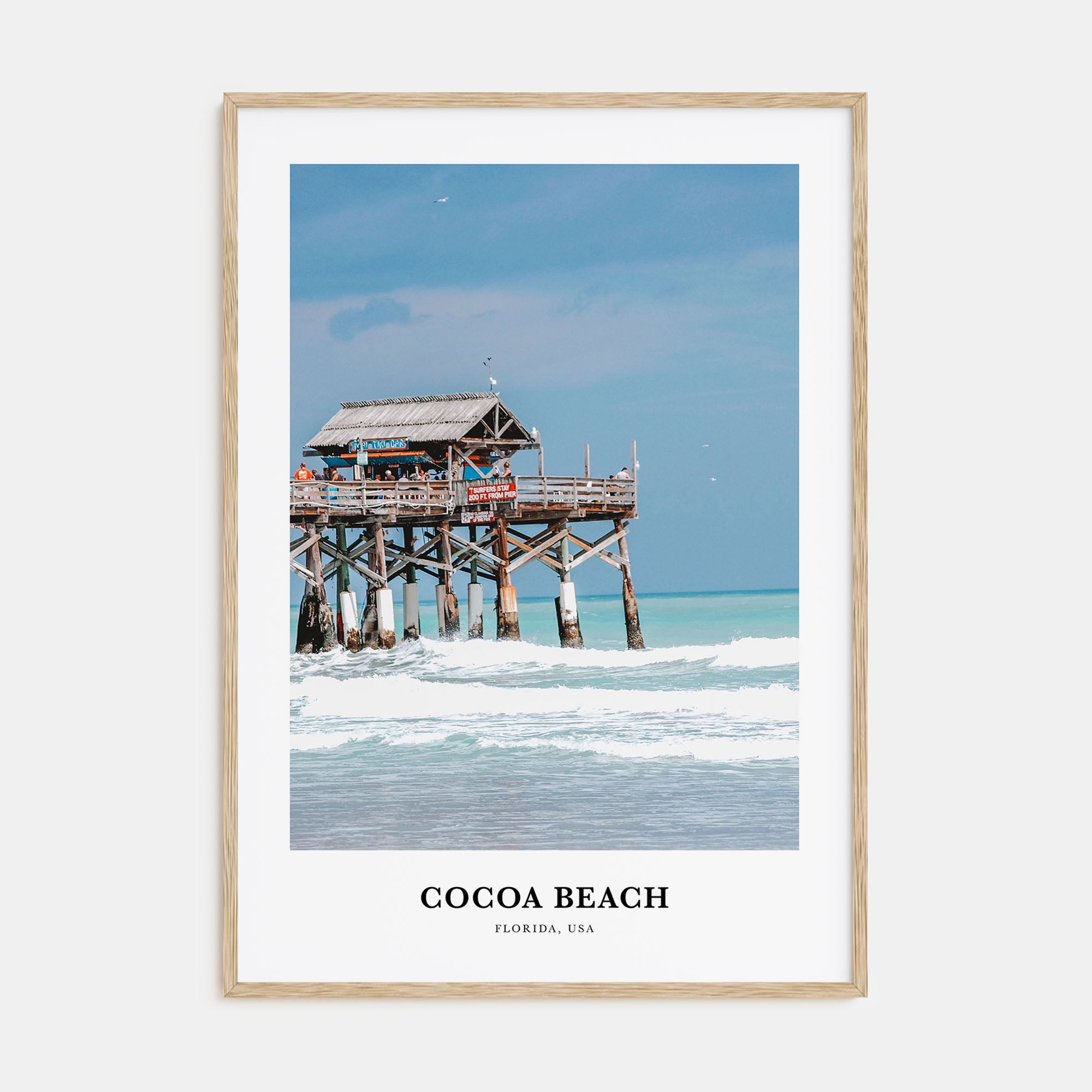 Cocoa Beach Portrait Color Poster